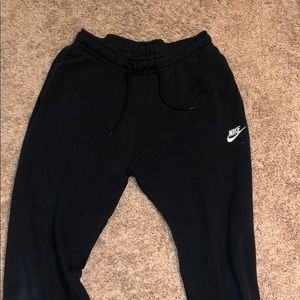 Black Nike joggers